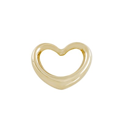 Dije corazón en oro amarillo 18 Kilates.